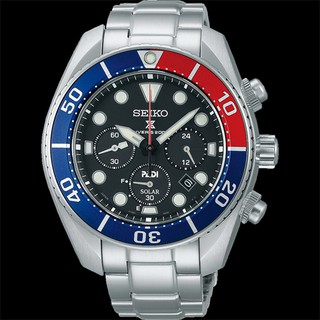 SEIKO PROSPEX PADI SPECIAL EDITION ‘SUMO’ SOLAR CHRONOGRAPH Pepsi นาฬิกาผู้ชาย รุ่น SSC795J1,SSC795J