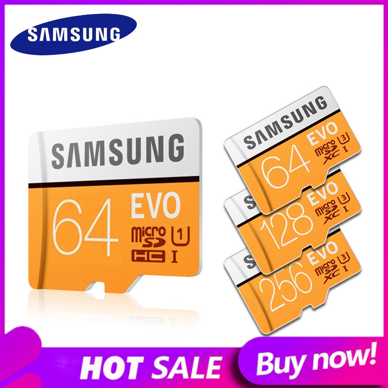 SAMSUNG Micro SD 64GB 128GB 256GB 512GB Memory Card EVO Class10 Microsd SDHC/SDXC