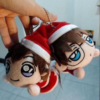 DETECTICE CONAN DOLL KEYRING ANIME พวงกุญแจ ตุ๊กตา ยอดนักสืบโคนัน โคโคโร่ รัน คุโด้ ชินอิจิ อนิเมะ คริสมาสต์ งานพวง Sega