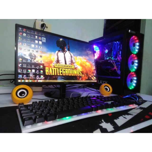 คอมพิวเตอร์เล่นเกมครบชุด i5 ram16 GTX1050ti 4g  เล่นเกม GTAV PUBG Palworld CallofDuty ตัดต่อ สตรีมส์