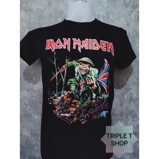 เสื้อยืดคอกลม สกรีนลาย IRON MAIDEN (รหัส 83)