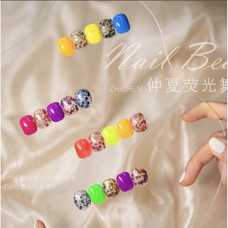 สีเจลนีออน+กากเพชร สีสวย ส่งฟรีไม่ต้องเก็บโค้ด