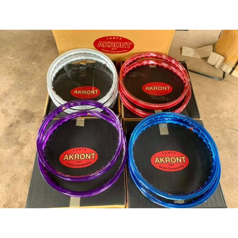 วงล้อ AKRONT รางน้ำ ขนาด 1.2 ขอบ17 ยิงเลเซอร์