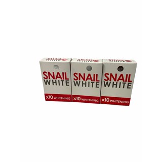 SNAIL WHITE !!สบู่ก้อน..x10 Whitening ขาว-แดง 1SETCOMBO/3 ก้อน/บรรจุ 70g ราคาพิเศษ ราคาพิเศษ สินค้าพร้อมส่ง!!