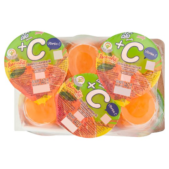 💥โปรสุดพิเศษ!!!💥 ดีโด้ น้ำส้มสายน้ำผึ้ง 20% ผสมวิตามินซี 140มล. x 6 ถ้วย Deedo 20% Sainamphueng Oran