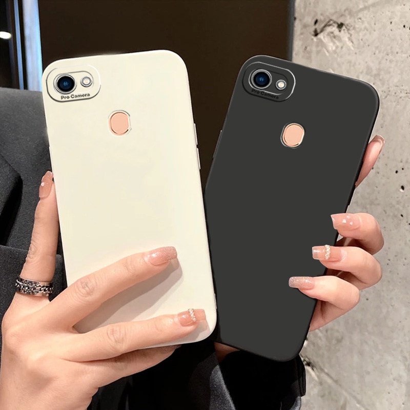 ปลอก OPPO CPH1821 A1601 CPH1801 CPH1717 CPH1727 CHP1723 CPH1725 กรณี Angel Eye Liquid ซิลิโคนเต็ม Anti-fall เคสโทรศัพท์สี Candy กันกระแทกปกหลัง