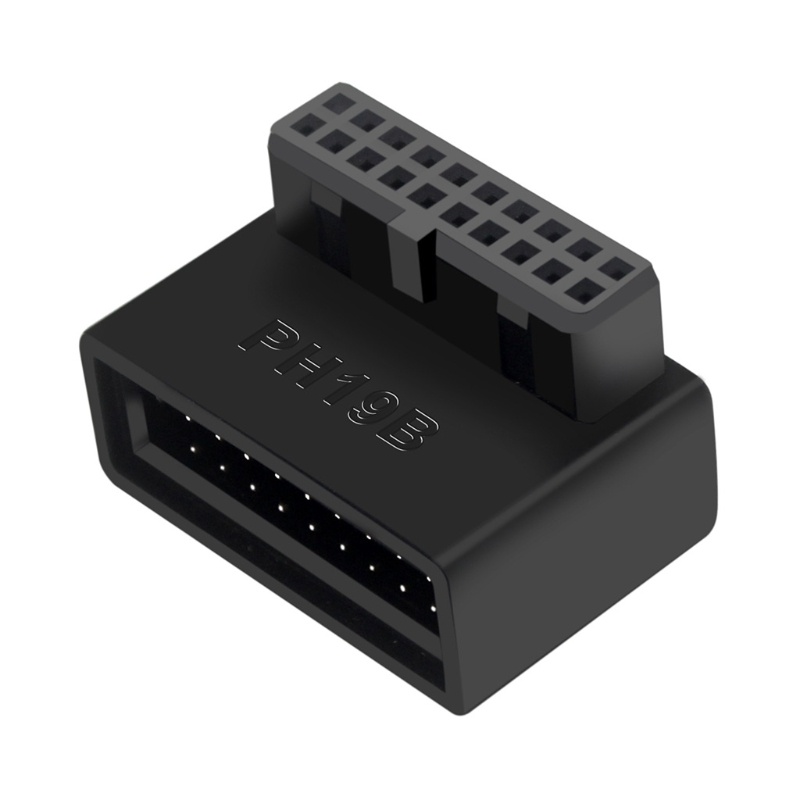 Mg เมนบอร์ดเดสก์ท็อป Usb3 0 19pin 20pin 90 องศาติดตั้งพวงมาลัย Joint Elbow ปลั๊กแนวตั้งเข็มสําหรับคอมพิวเตอร์