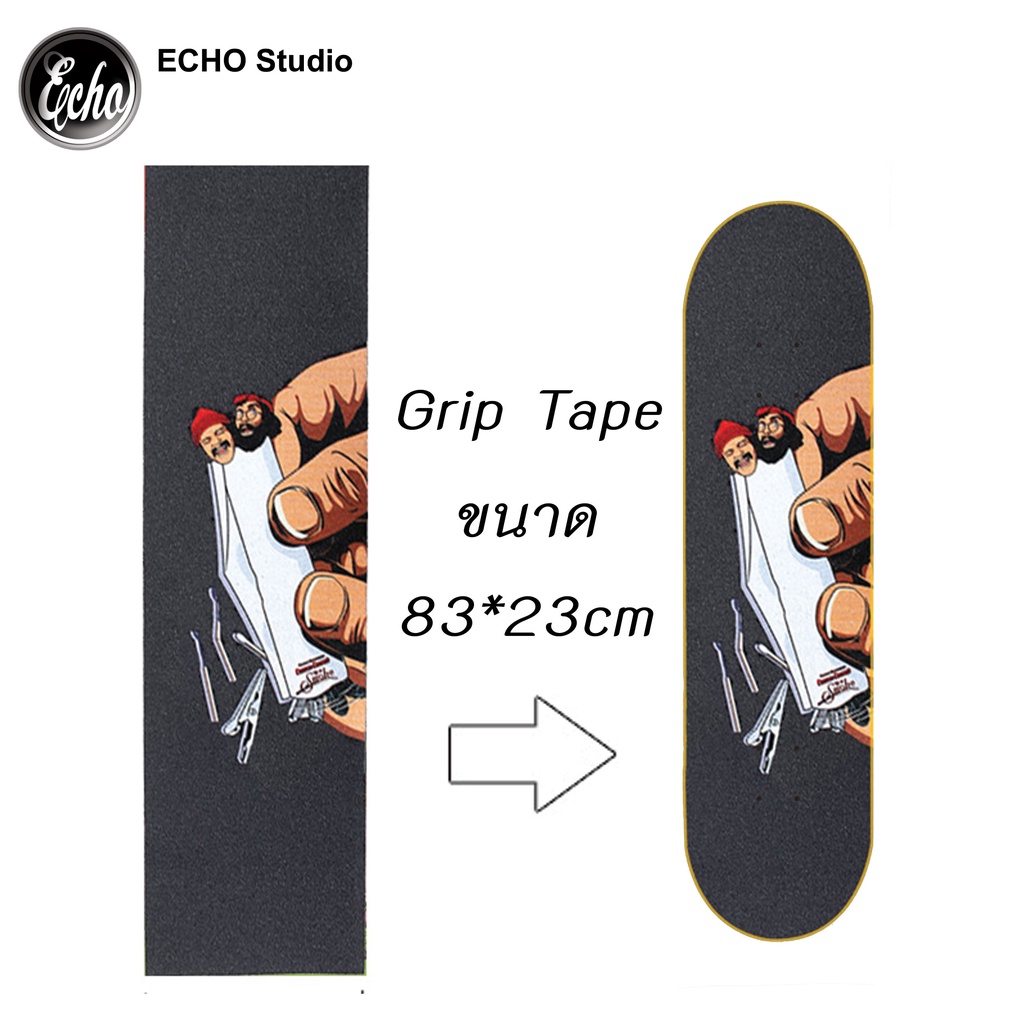 กระดาษทรายสเก็ตบอร์ด 23x83 cm Skateboard Scooter Deck Griptape Abrasive Paper Electric Double Rocker S