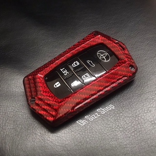 เคสรีโมทรถยนต์ Toyota Alphardคาร์บอนไฟเบอร์แท้  T-Carbonเส้นใยคาร์บอนแท้ 3K แข็งแรง เบาเป็นพิเศษ ป้องกันการกระแทกได้ดี