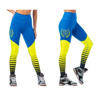 Zumba Sport High Waisted Long Leggings(กางเกงเลคกิ้งออกกำลังกายซุมบ้าและโยคะ)