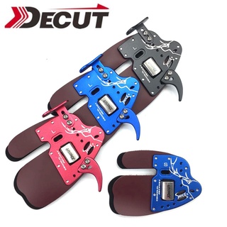 DECUT Archery Finger Tab HOCK 3 Right Hand Archery Finger Guard Protection Pad Glove Tab for Bow  Finger Protector