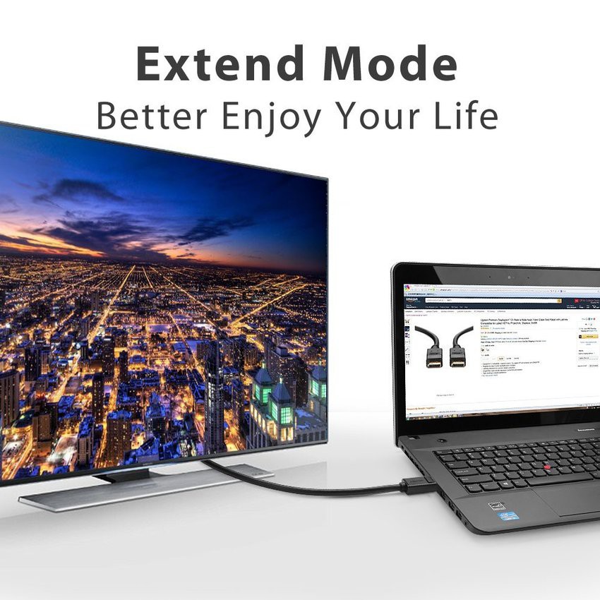 UGREEN  รุ่น 10212 สายต่อสัญญาณภาพ DisplayPort (DP)  รองรับ4K60Hz / FHD 1080p 144Hz สายต่อจอ 3M - รูปที่ 4