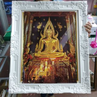 กรอบรูป พระพุทธชินราช ใส่ กรอบหลุยส์ ติดบ้าน ร้านค้า ของขวัญ ขึ้นบ้านใหม่