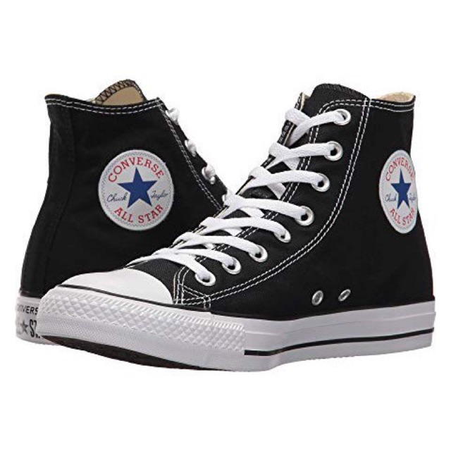 converse classic black high tops