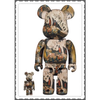 (ของแท้) BE@RBRICK Kuniyoshi Utagawa 100% &amp; 400％  (Bearbrick)