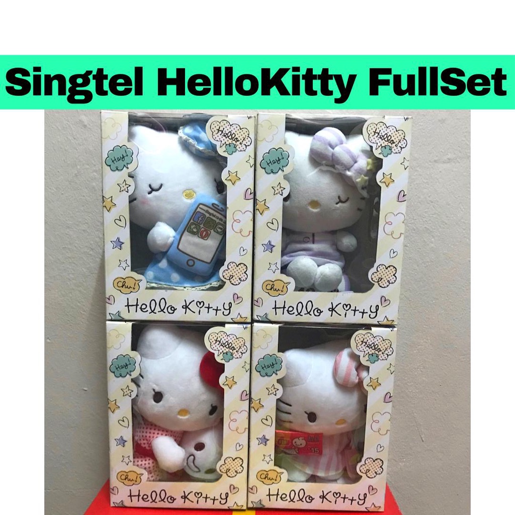 (มือสอง)(Preloved Singtel Telco Collection Limited Hello Kitty พร้อมกล่อง ของเล่นสะสม