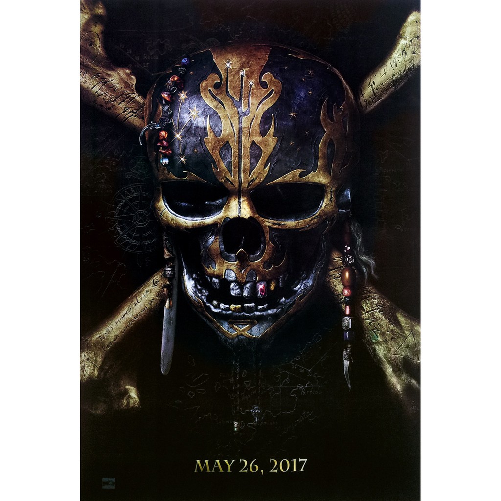 โปสเตอร์ หนัง Pirates of the Caribbean Dead Men Tell No Tales 2017 POSTER 24”x35” Inch Johnny Depp V