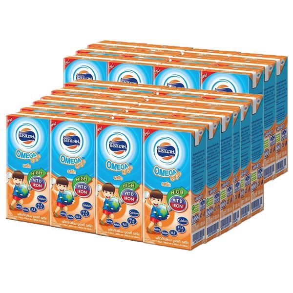 นม UHT โฟร์โมส โอเมก้า 3, 6, 9 ขนาด 180 มล (36 กล่อง/ลัง)(1ลัง/1ออเดอร์) ยกลัง