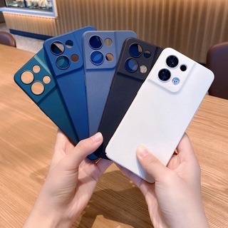 Oppo Reno 8 Reno8 Pro 5G เคสแข็ง PC ด้านหลังทราย บาง เคสโทรศัพท์