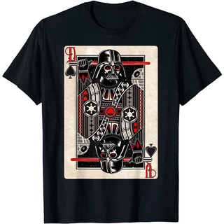 เสื้อยืด พิมพ์ลายกราฟิก Star Wars Darth Vader King of Spades สําหรับผู้ใหญ่ ​เสื้อผ้าผู้ใหญ่ สําหรับผู้ชาย