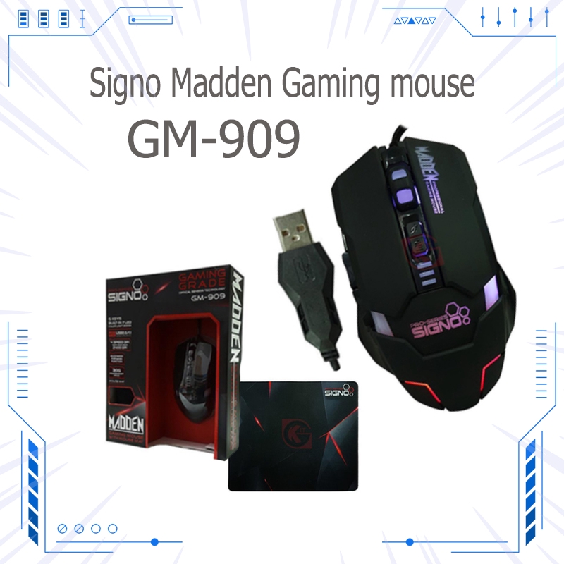 เมาส์ Signo Madden Gaming mouse รุ่น GM-909