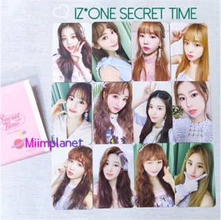 (พร้อมส่ง) โฟโต้การ์ด + สตก. Secret Time IZ*ONE พร้อมสติกเกอร์ 2 แบบและของในเซ็ต izone