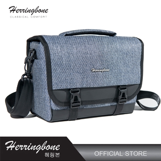 HERRINGBONE PAPAS MINI PASPOST (BLUE) - กระเป๋ากล้อง