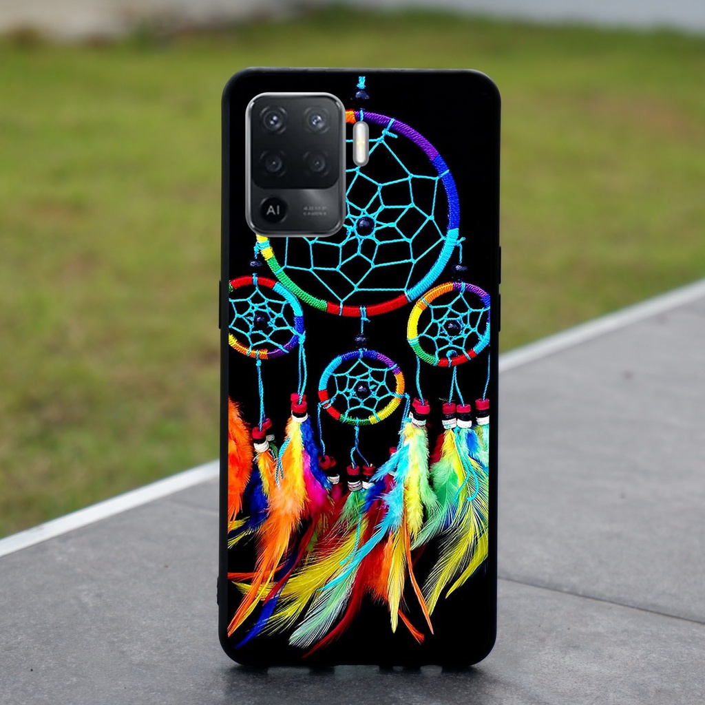 เคส Oppo A94 / Reno 5F ลายตาข่ายดักฝันไม่กัดขอบเคสมือถือเคสสกรีน uv Case เคสโทรศัพท์