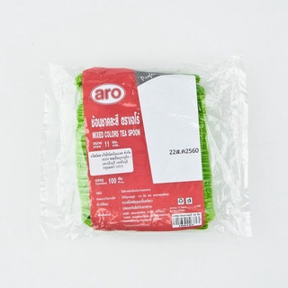 เอโร่ ช้อนชา คละสี แพ็ค 100 คัน101220aro PS Tea Spoon, Pack 100 pcs