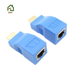 Hdmi Extender to Rj45 Lan Network Extension Transmitter Receiver Tx Rx Cat5E Cat6 Ethernet Cable V1.