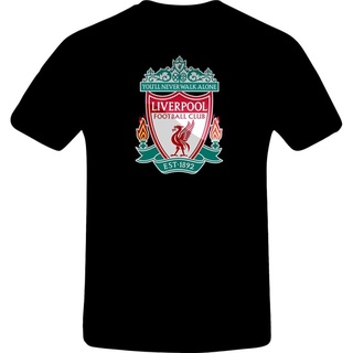 [COD]เสื้อยืด พิมพ์ลาย Liverpool สีดํา สไตล์ฮิปฮอป ขายส่งS-5XL