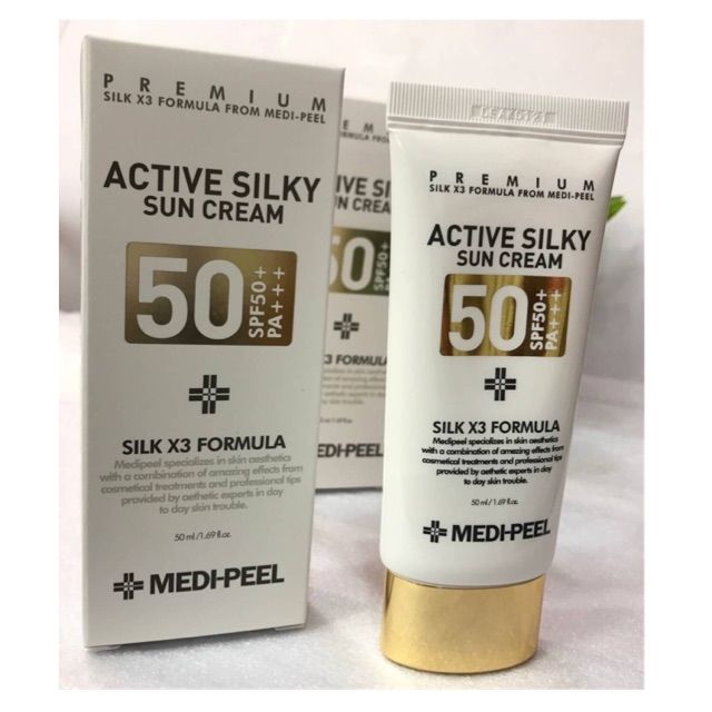 กันแดด Medi-Peel Active Silky Sun Cream SPF50+ PA+++ 50 ml