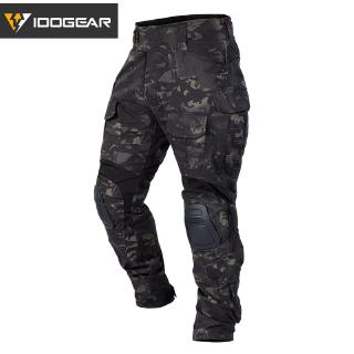 IDOGEAR Tactical bdu G3 Combat Pants Camouflage BDU Military Army Pants With Pads  Multicam 3205 อุปกรณ์เกียร์ยุทธวิธีแคมป์ปิ้งและเดินป่า