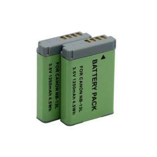 (แพ็คคู่2ชิ้น) แบตเตอรี่กล้อง Canon Digital Camera Battery รุ่น NB-13L,NB13L