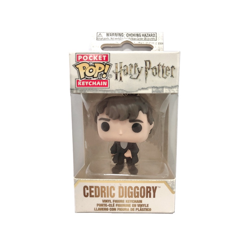 Funko Pop Movies พวงกุญแจ Harry Potter - Cedric Diggory ไวนิล Action Figure ตุ๊กตาโมเดลสะสมของเล่นพว