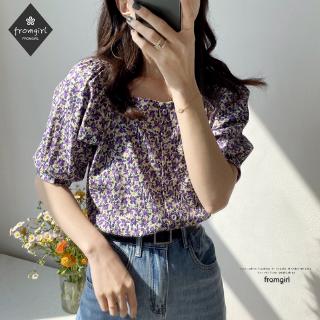 เสื้อชีฟอง! ฤดูร้อนคำย้อนยุคใหม่คอปกเสื้อแฟชั่นเสื้อเชิ้ตแขนสั้น
