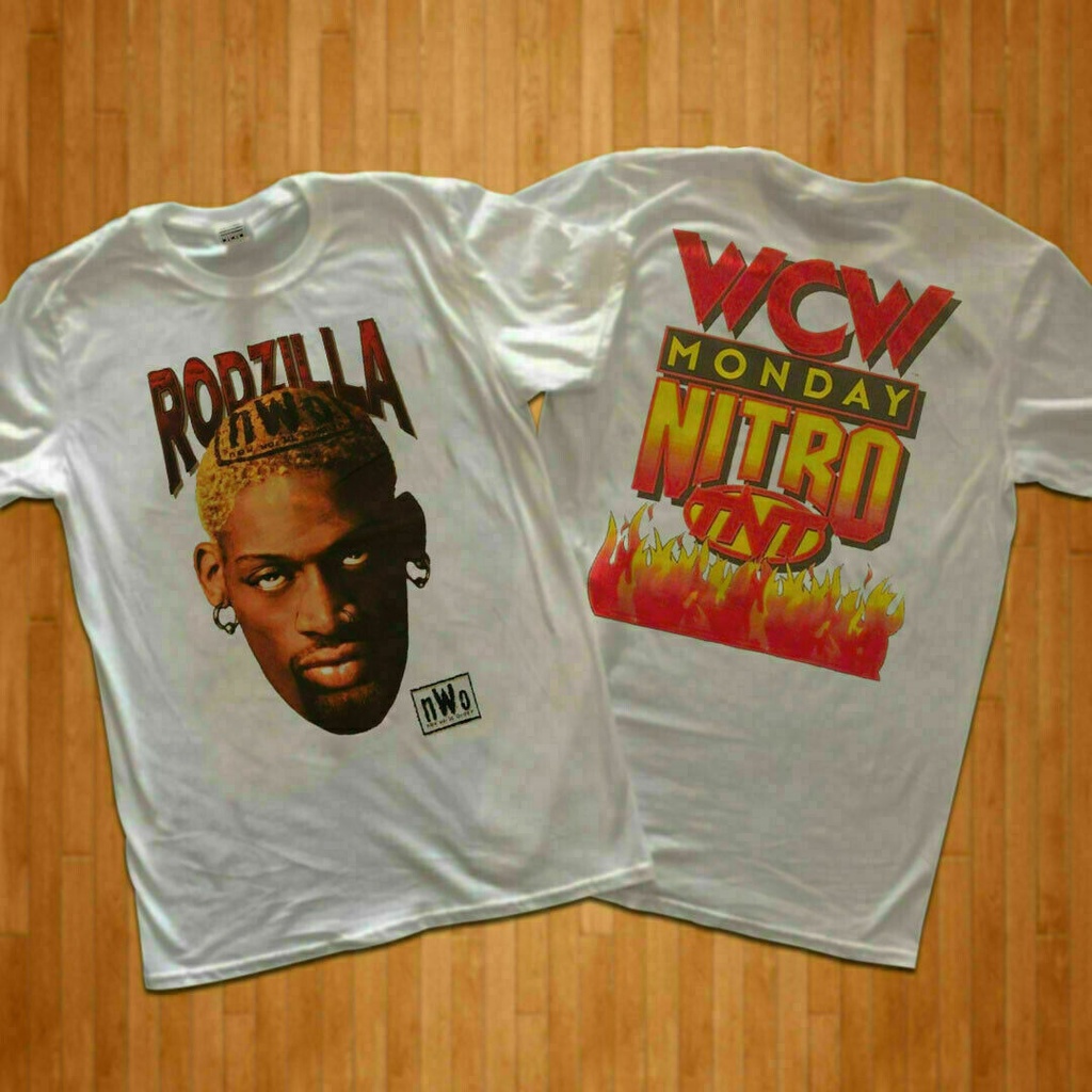 Gildan -   HOT NEW 90's Rodzilla T-shirt Dennis Rodman nWo WCW wwf wwe Tee 1998 TNT Sz USA vLL1