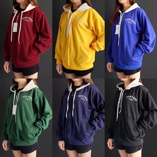 (ของแท้)เสื้อกันหนาวNew York รุ่นหมวกขาว