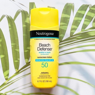 (Neutrogena®) Water + Sun Sunscreen Lotion SPF 50, 198 ml นูโทรจีนา โลชั่นกันแดด กันน้ำ