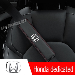 ใหม่ Honda Civic XRV Accord Haopai Lingpai Binzhi CRV สีดำที่หุ้มเข็มขัดนิรภัย, ที่หุ้มที่นั่งแบบหัวเข็มขัด 2 ชิ้น, ตัวป้องกันไหล่ที่หุ้มเบาะรถ