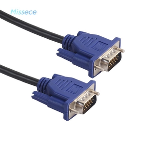 Missece Vga Hd 15 Pin Male To Male สายเคเบิ้ลเชื่อมต่อแล็ปท็อป