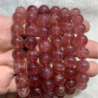 กำไลข้อมือ สตอเบอรี่ควอตซ์ Strawberry Quartz (เกรด AAA+) *หินแท้ หินธรรมชาติ*