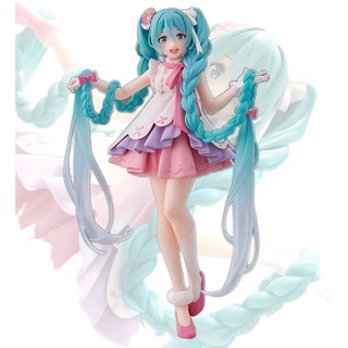 โมเดลฟิกเกอร์ PVC รูปการ์ตูนอนิเมะ Hatsune Miku Sakura ขนาด 20 ซม. สีชมพู ของเล่นสําหรับผู้ใหญ่ เก็บสะสม ตั้งโต๊ะ