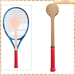 [ราคาจำกัดเวลา] Tennis Racket Pointer Wooden Tennis Spoon Starter Beginner Accurate Batting Mid Tennis Sweet Spot Practice Hitting Training Equipments Gear for Kids