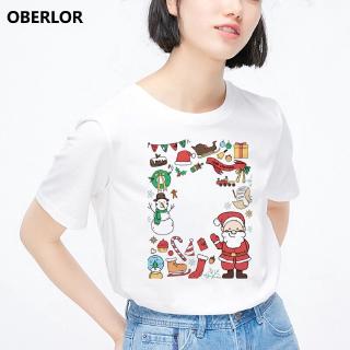 Christmas Happy Series T-Shirt Santa Claus With Christmas Ball Women And Men TShirt Cool Design Tee 471