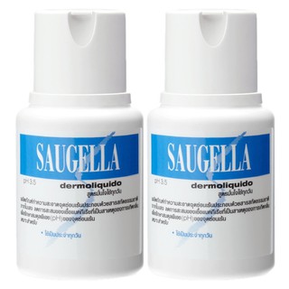 Saugella Dermoliquido pH 3.5 ซอลเจลล่า เดอร์โมลิควิด 100ml (2ขวด)