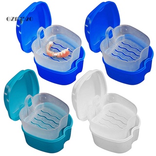 【AG】Denture Storage Box Case Cleaning Dental False Teeth Mesh Organizer Container