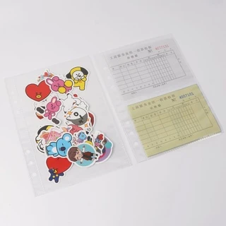 กระเป๋าเก็บภาพ A5 Binder แขน 1/2/4P อัลบั้มภาพเติมการ์ดด้านใน Photocard ตกแต่งบ้านอัลบั้มรูปหน้า Storage-10 ชิ้น/เซ็ต