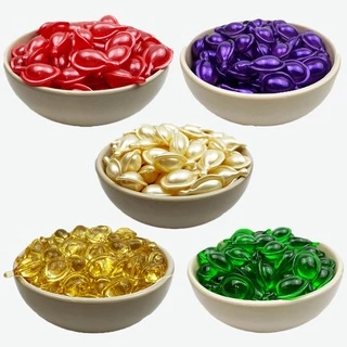 100 เม็ด วิตามินใส่ผมบำรุงเส้นผม เกรดA หอมมาก ผมนิ่มมี 5 สี 5 สูตร(ราชบุรีส่งด่วน)