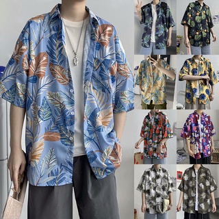 【COD】เสื้อฮาวาย เสื้อเชิ้ต hawaii หลายสไตล์ 100 แบบ